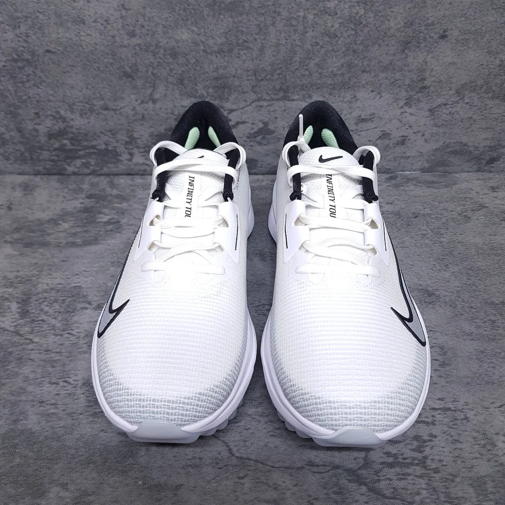 NIKE Air Zoom Infinity Tour Next % 2 Golf Cleats Mens 12 White Grey FD0217-100
